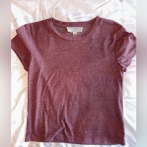 Women's Ribbed Short Sleeve Top